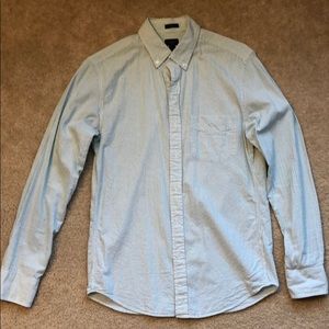 JCrew Seersucker / Oxford Button Down, Light Green